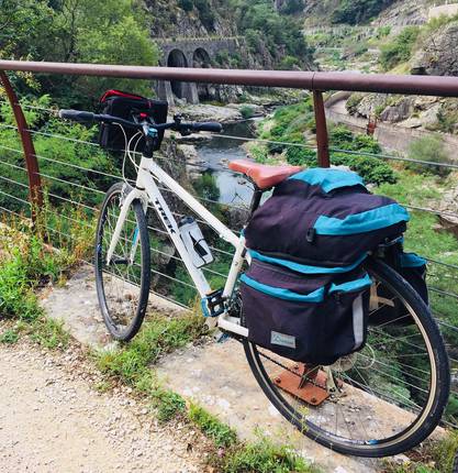 Sidonie has tested the holidays by bike: Steam Train of Ardeche, Dolce Via with her family.