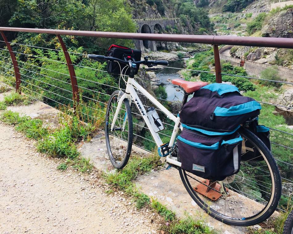 Sidonie has tested the holidays by bike: Steam Train of Ardeche, Dolce Via with her family. 