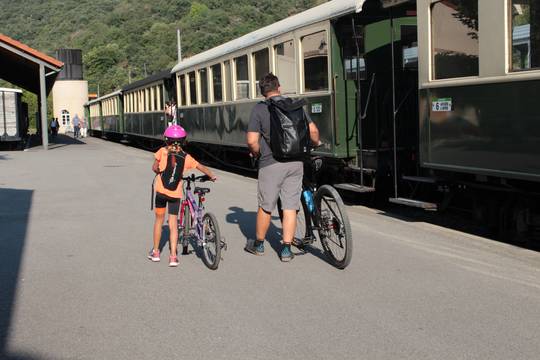Train de l'Ardèche avec transport de vélo