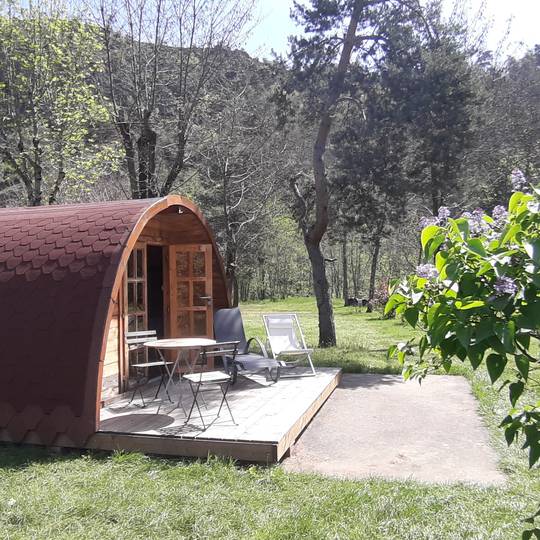 un pod cabane de bois