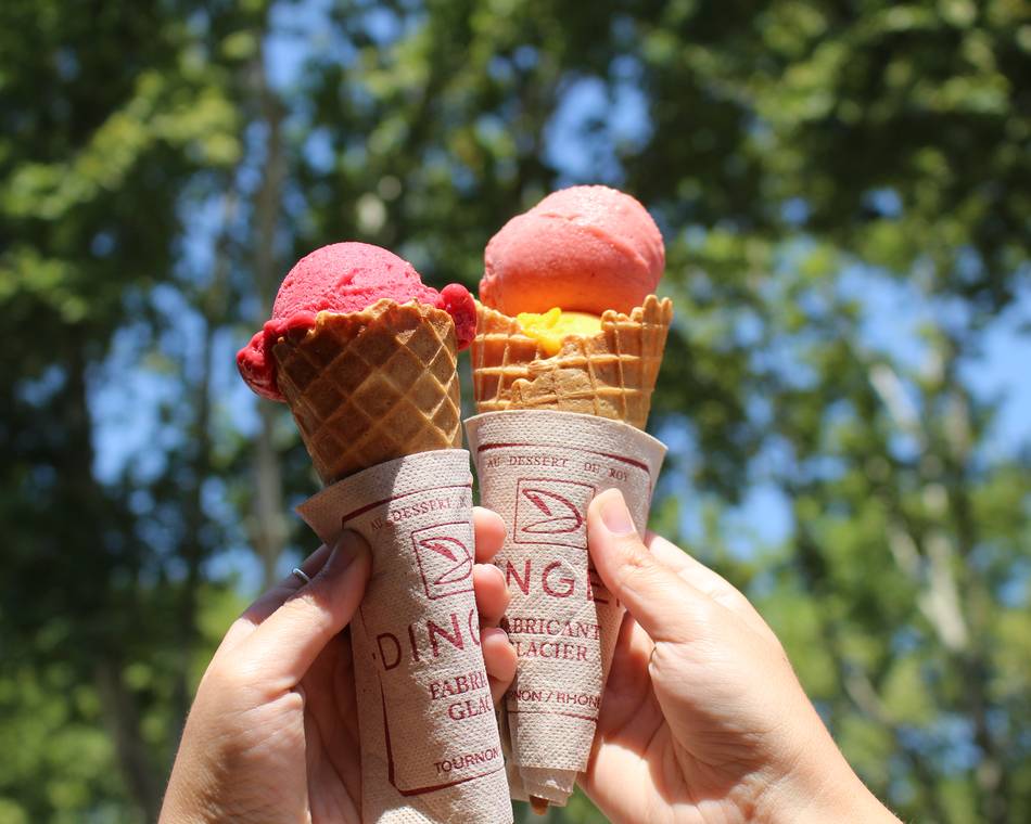 Où manger une glace à Tournon sur Rhône ?