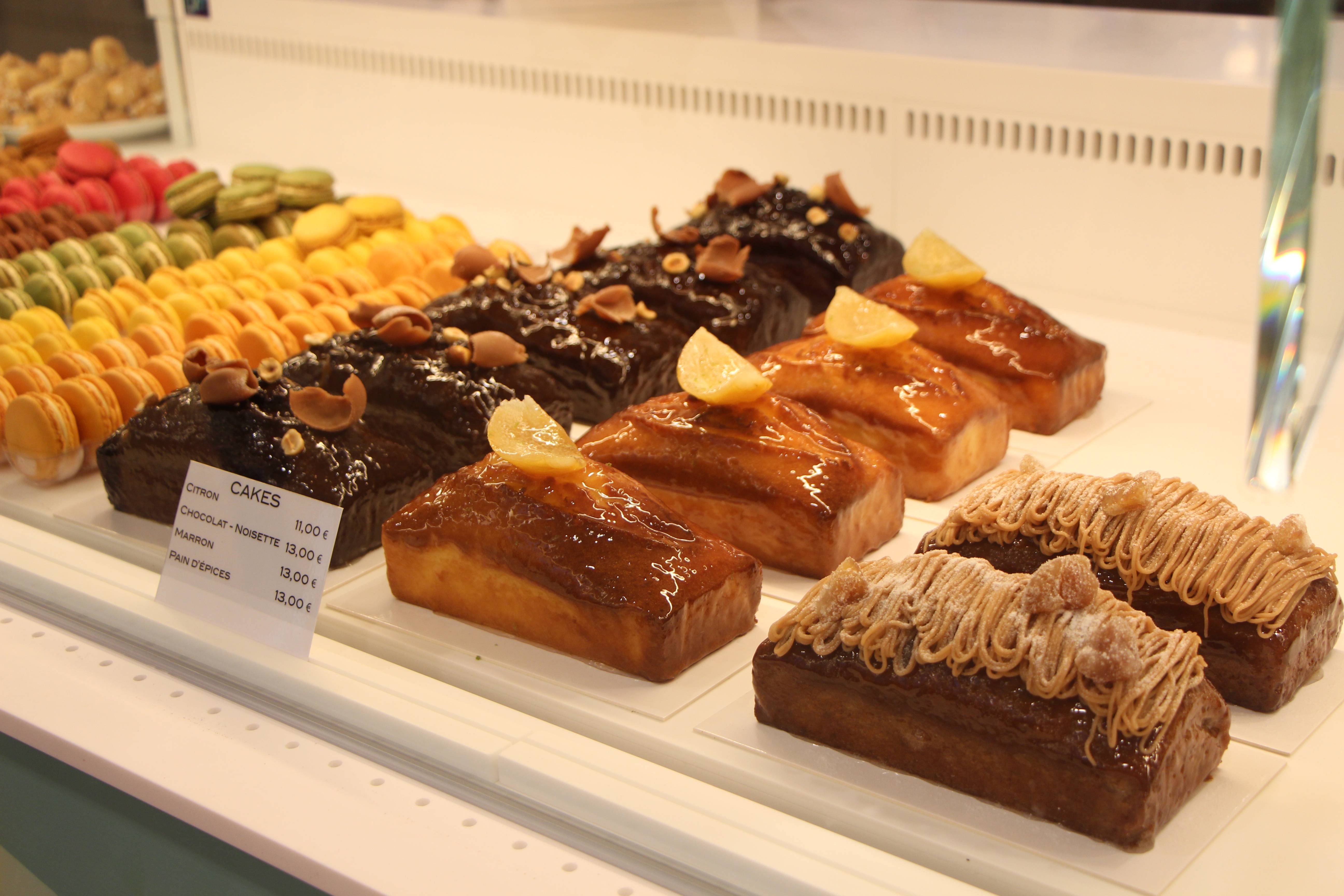 Les cakes de la pâtisserie Intense
