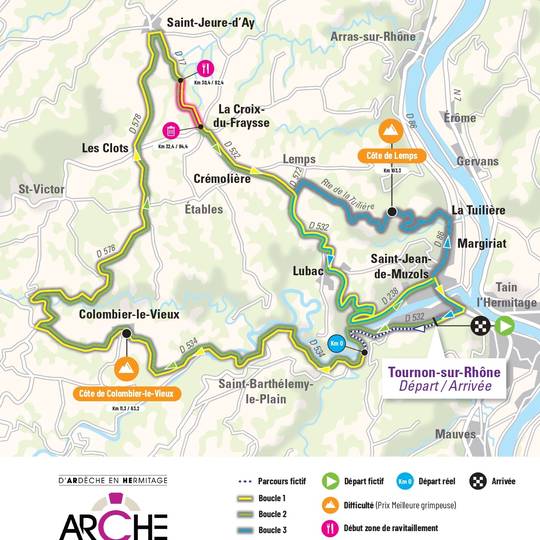 Parcours Faun Tour Femmes 2026 - Tournon sur Rhône