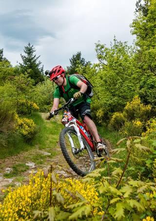 single track VTT en Ardèche Hermitage