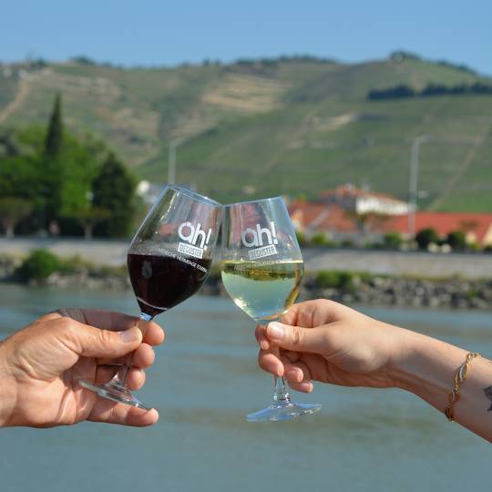 Dégustation sur le bateau de la compagnie des canotiers