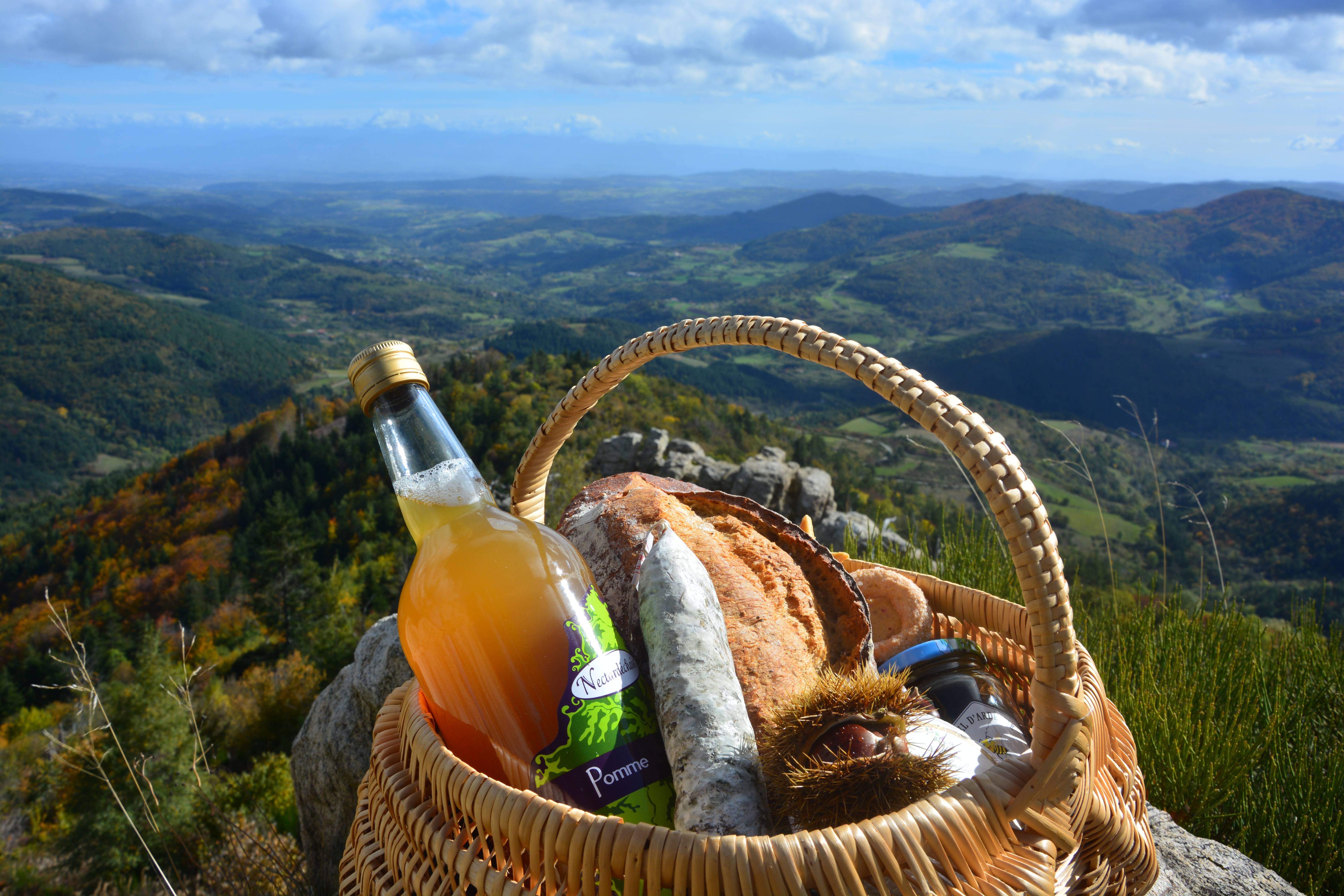 Panier produits du terroir Ardèche