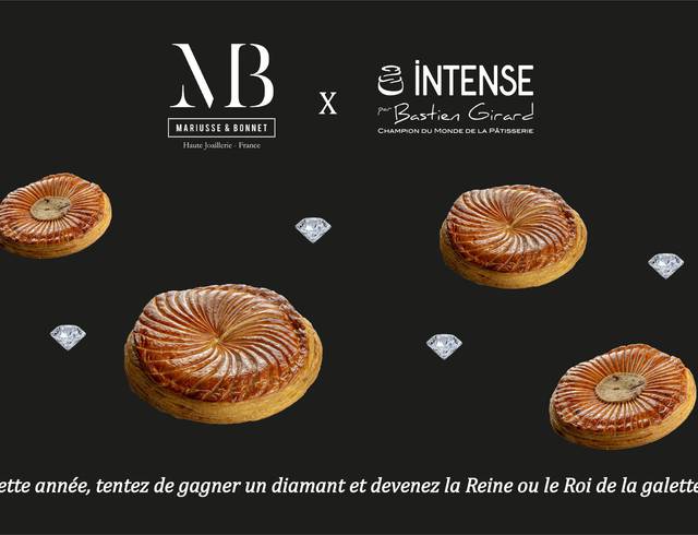 Un diamant à gagner dans une galette des rois de la Pâtisserie Intense.