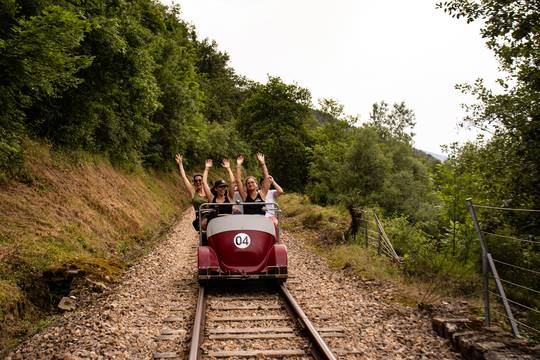 Vélorail en famille