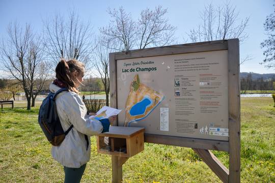 Parcours d'orientation au Lac de Champos