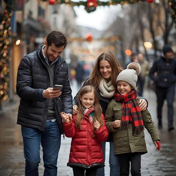 Chasse au trésor en famille pendant Noël