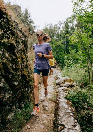 Trail dans les gorges de la Daronne