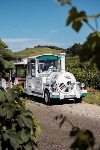 Soirée avec le petit train des vignes de l'Hermitage