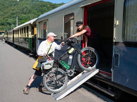 cyclo train autour de tournon