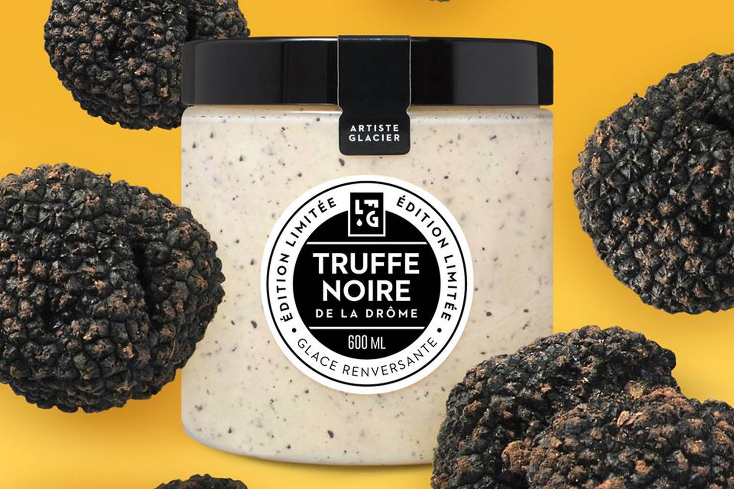 Glace à truffes noires de la Drôme des Collines