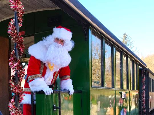 Train du père Noël au Train de l'Ardèche 