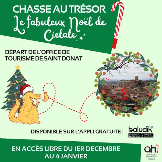 Chasse au trésor Noel à Saint Donat