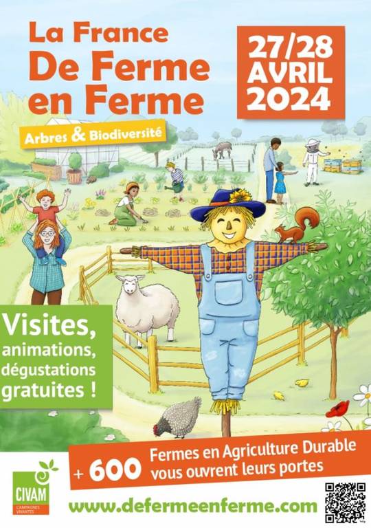 Affiche de ferme en ferme Drôme Ardèche