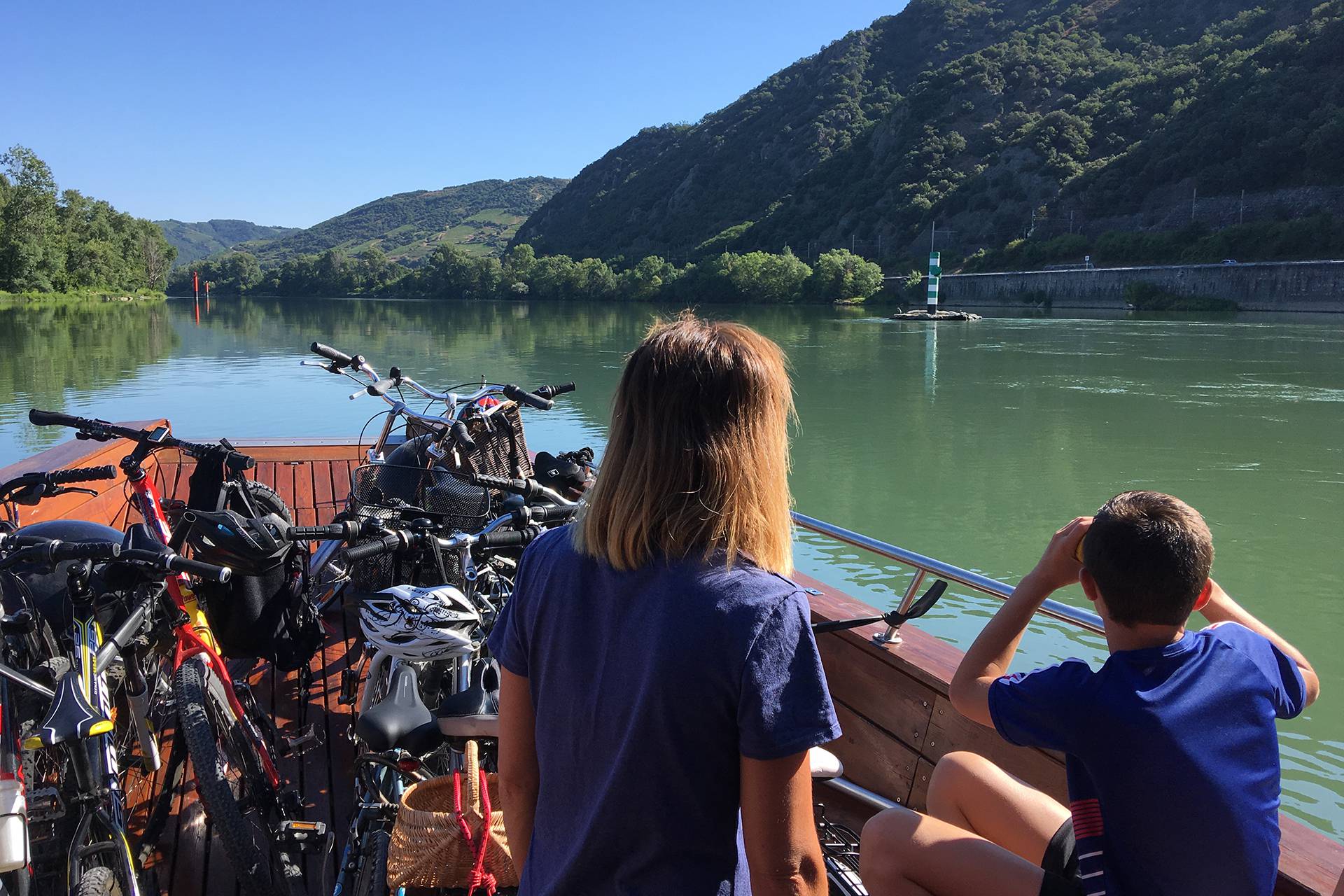 Vélo à bord du bateau