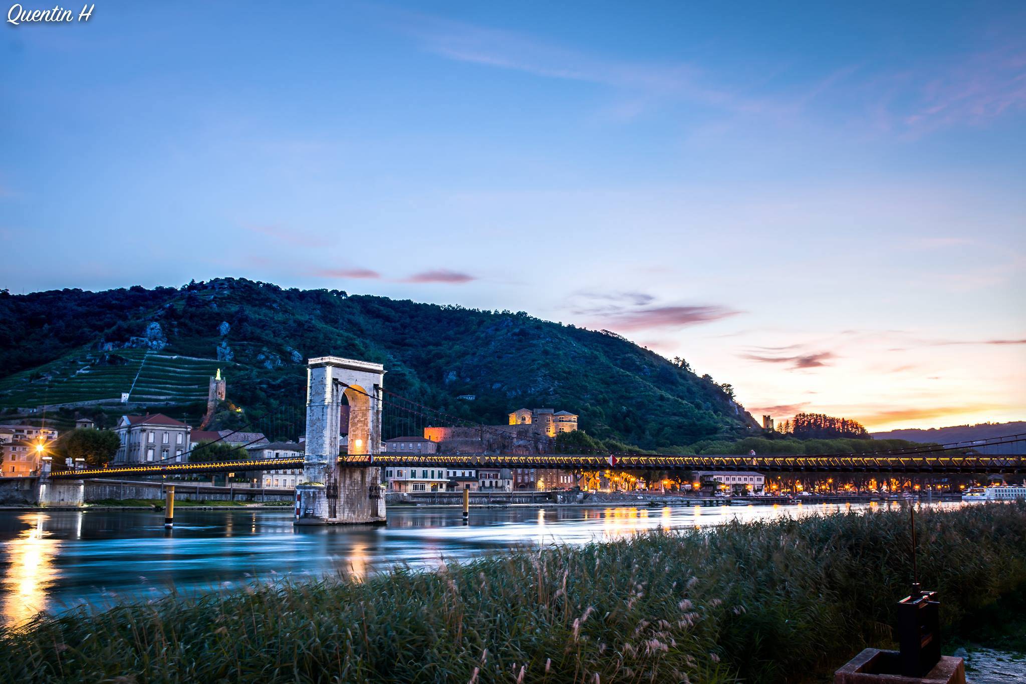 Soirée sur la passerelle