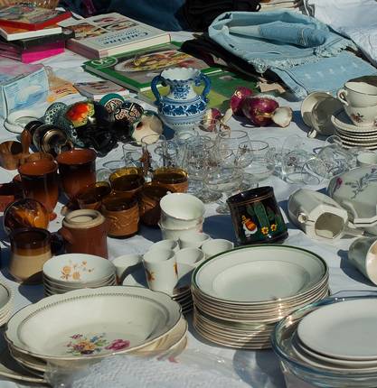 Brocante / vide grenier sur le quai Farconnet