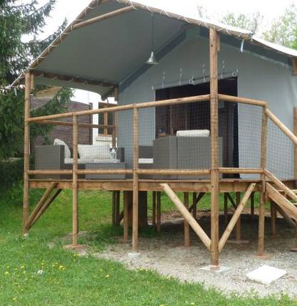 Tente Lodge - Camping La Ferme de Simondon