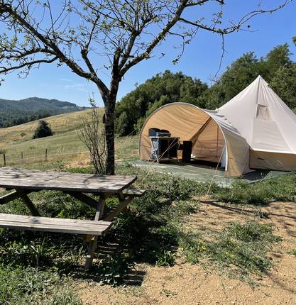 Tente tipi - Camping La Ferme de Simondon