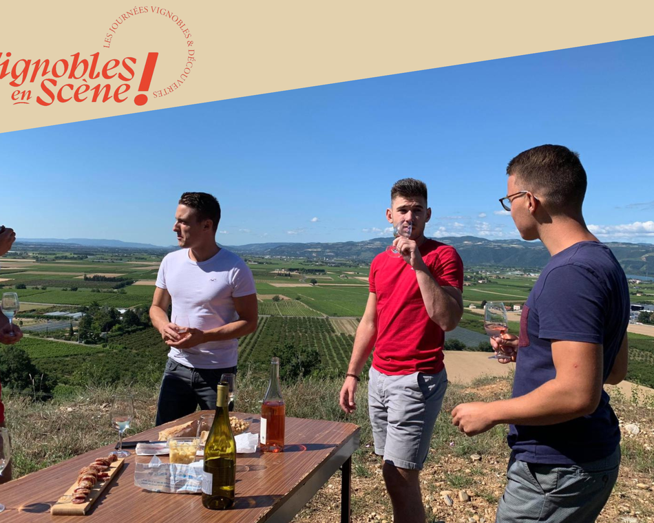 Brasero dans les vignes du Domaine Pradelle