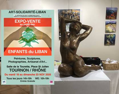 Expo Vente Caritative Art Solidarité Liban