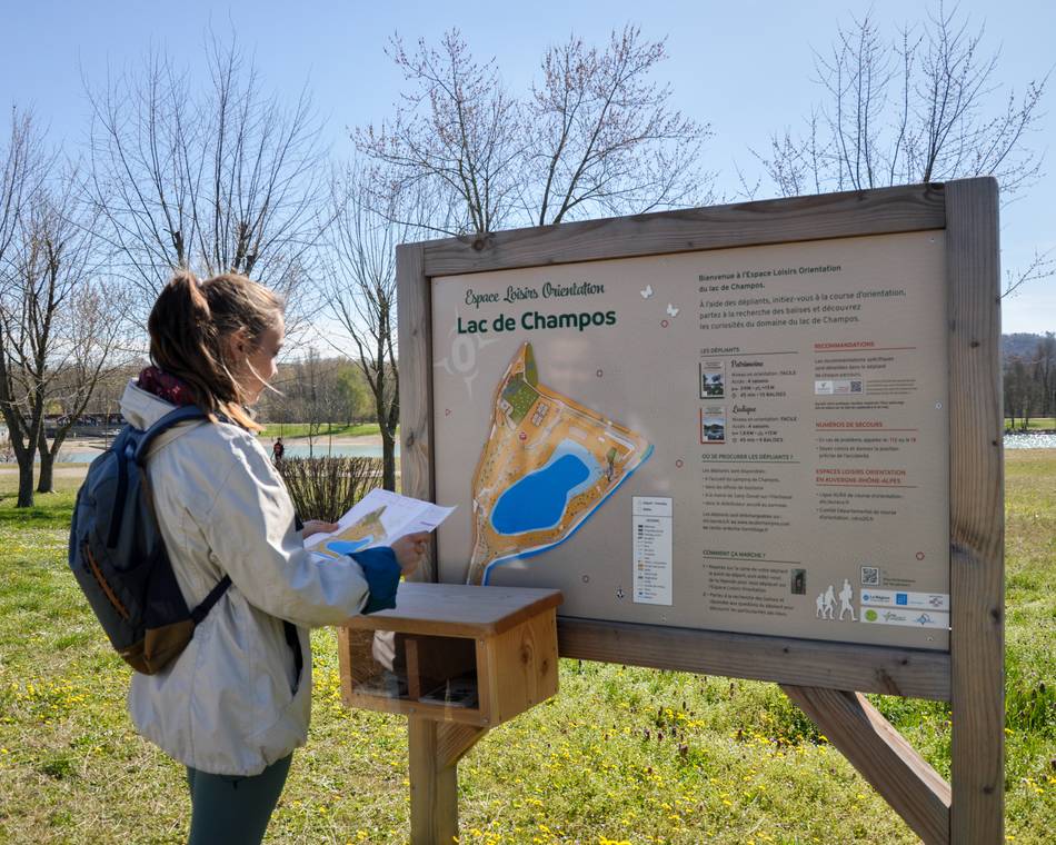 Parcours course d'orientation et Patrimoine du domaine du Lac de Champos