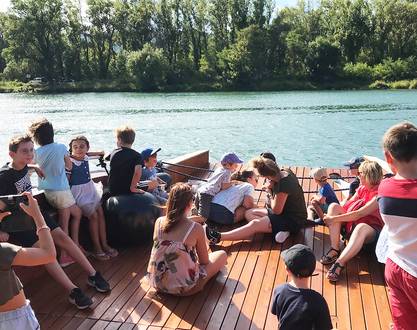 Croisière familiale "les moussaillons" à Tournon sur Rhône avec Les Canotiers