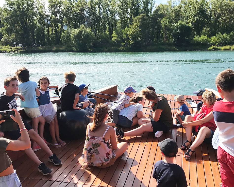 Croisière familiale "les moussaillons" à Tournon sur Rhône avec Les Canotiers