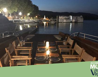 Croisière "l'instant dîner" à Tournon avec les Canotier et le Saint-Vic'