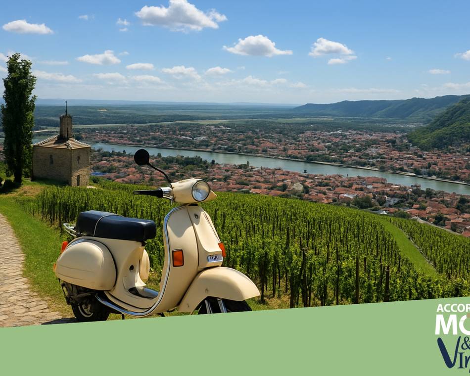 Balade en mobylette dans les vignes