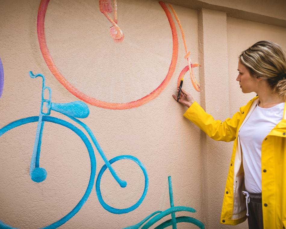Fresque Géante avec les centres de loisirs - Tournon "Dites Oui à l'été"
