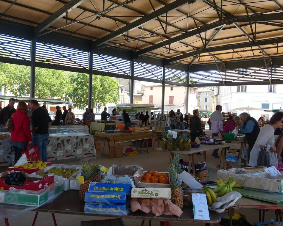 Grote markt van Tournon-sur-Rhône