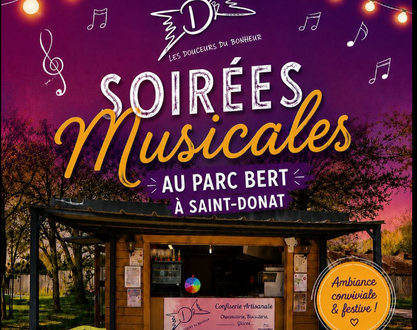 Soirées musicales - Le kiosque des Douceurs du Bonheur