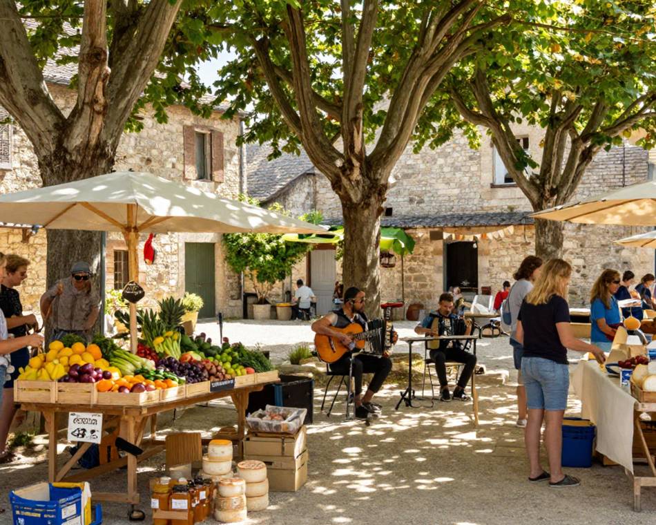 Animations musicales du marché des producteurs