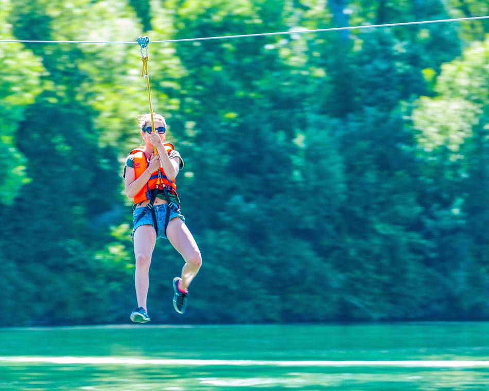The great ziplines of Lake Champos by Green Up