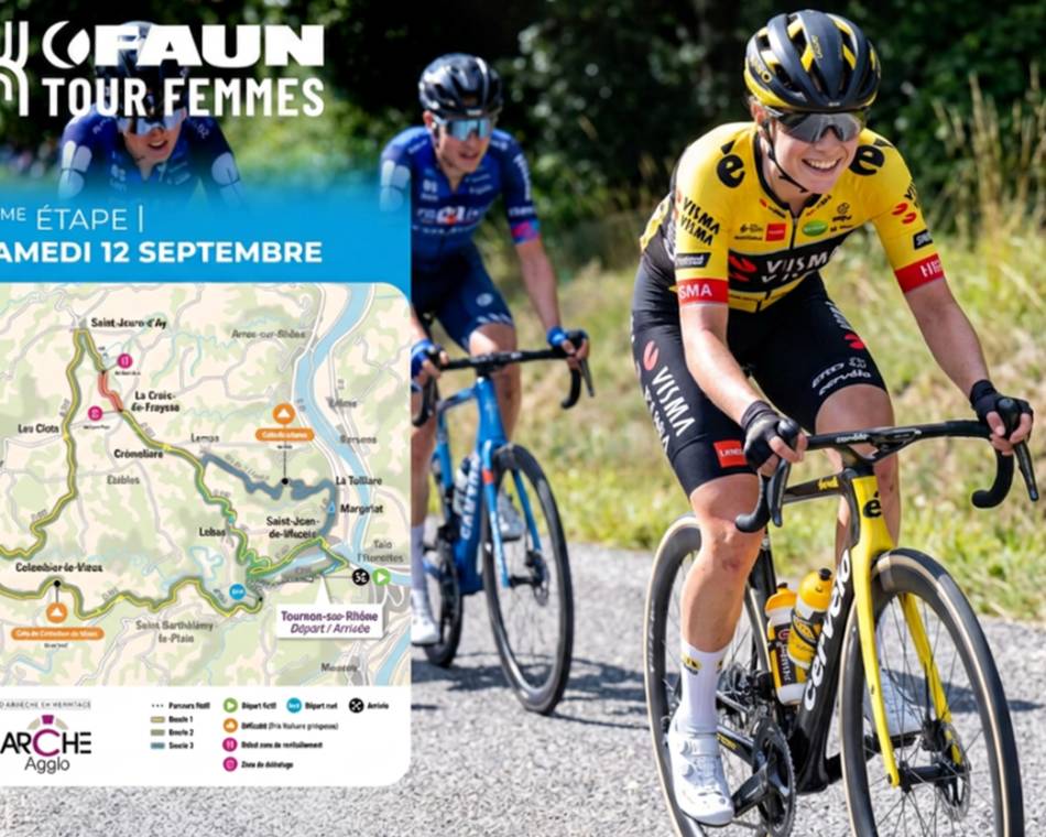 Arrivée et Départ Faun Tour Femmes - Tournon-sur-Rhône