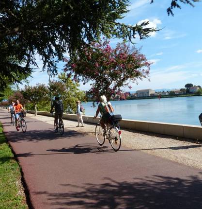 Cycling road - From Tain l'Hermitage to Valence