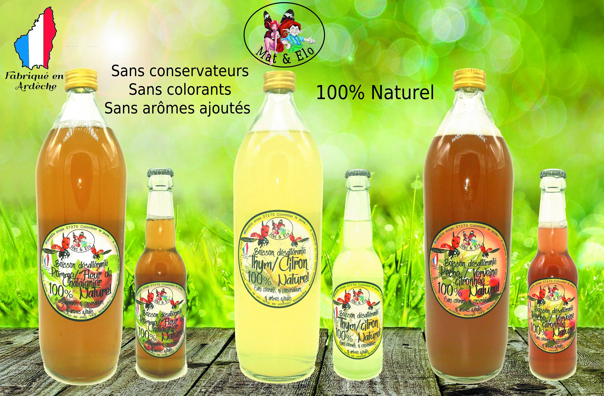 Mat Et Élo, Boissons 100% Naturelles