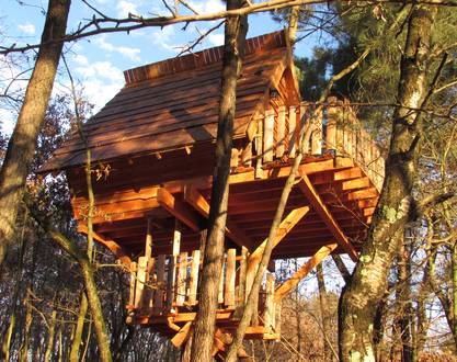 La cabane sous bois